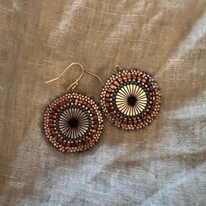 Fun metallic beaded earrings